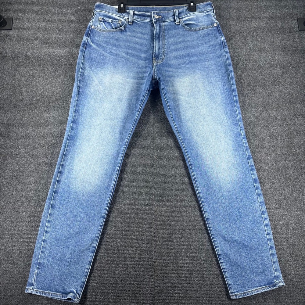 Abercrombie & Fitch Jeans Mens 34x32 34W 32L Blue Athletic Slim Stretch Denim